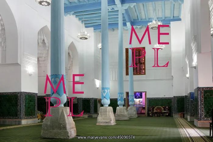 : Samarkand. Low angle view of main hall, Ulugh Beg Madradsah : Samarkand. Low angle view of main hall, Ulugh Beg Madradsah