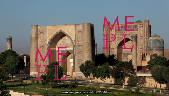 : Samarkand. General view of Bibi-Khanym Mosque : Samarkand. General view of Bibi-Khanym Mosque