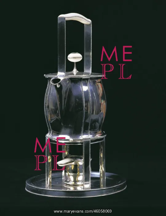 : Samovar designed by Josef Hoffmann. Made by the Wiener Werkstaette : Samovar designed by Josef Hoffmann. Made by the Wiener Werkstaette