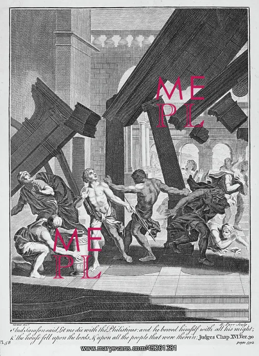  : Samson dying with the Philistines