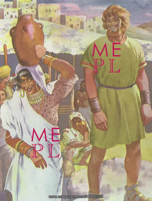 : Samson spies Delilah : Samson spies Delilah