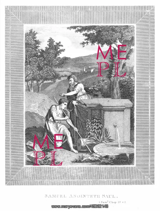 : Samuel anoints Saul : Samuel anoints Saul