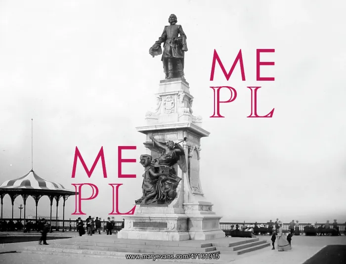  : Samuel de Champlain Monument, Quebec, Canada, early 1900s