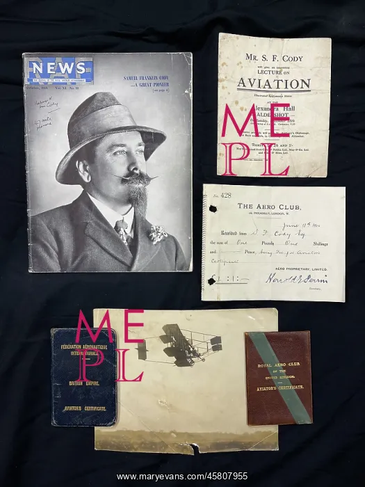  : Samuel Cody assorted memorabilia