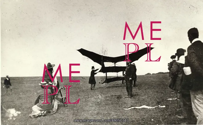 : Samuel Cody and his kite at Findon : Samuel Cody and his kite at Findon