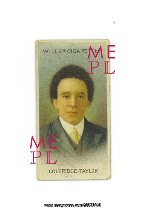 : Samuel Coleridge-Taylor cigarette card : Samuel Coleridge-Taylor cigarette card