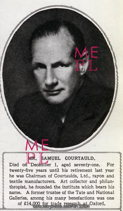 : Samuel Courtauld : Samuel Courtauld