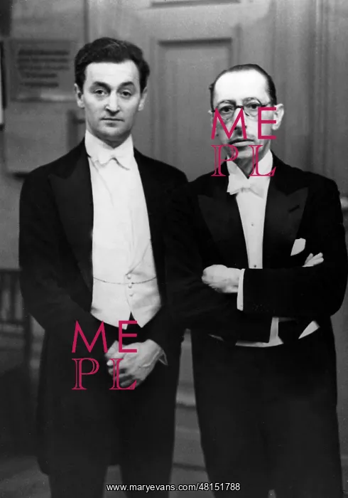 : Samuel Dushkin and Igor Stravinsky, 1931 : Samuel Dushkin and Igor Stravinsky, 1931