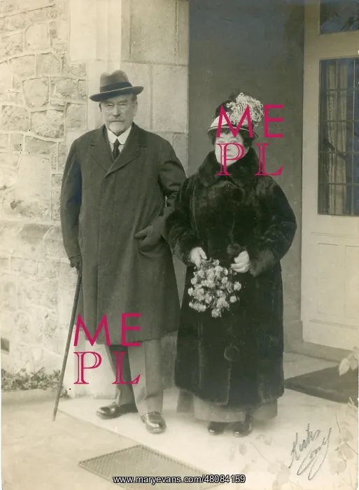 : Samuel Edward Saunders with his wife about the time of t : Samuel Edward Saunders with his wife about the time of t