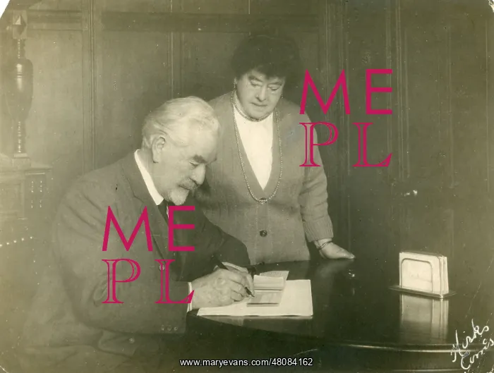 : Samuel Edward Saunders with his wife about the time of t : Samuel Edward Saunders with his wife about the time of t