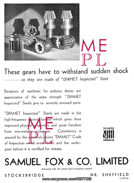 : Samuel Fox Diamet Steel : Samuel Fox Diamet Steel