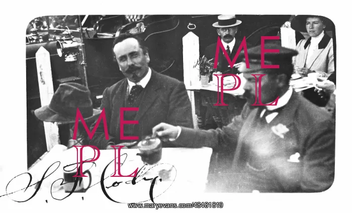: Samuel Franklin Cody (1862-1913), facing camera : Samuel Franklin Cody (1862-1913), facing camera