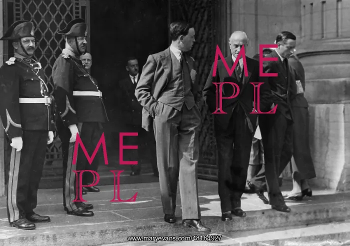 : Samuel Hoare at a meeting of the League of Nations during th : Samuel Hoare at a meeting of the League of Nations during th