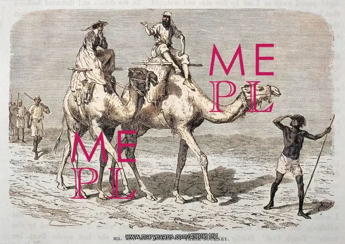 : Samuel and Lady Baker camel riding : Samuel and Lady Baker camel riding