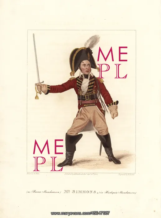 : Samuel Simmons in Harlequin Munchausen, 1822 : Samuel Simmons in Harlequin Munchausen, 1822