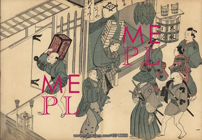 : Samurai and servant, courtesans and merchants : Samurai and servant, courtesans and merchants