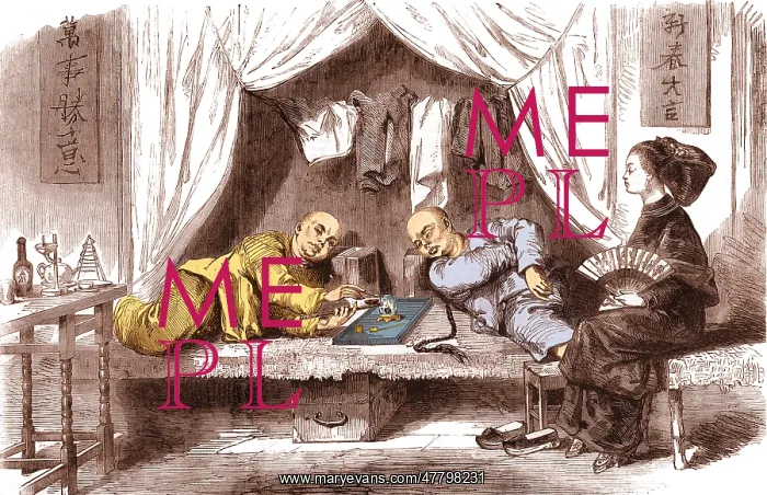 : San Fransisco Opium Den, 19th Century : San Fransisco Opium Den, 19th Century