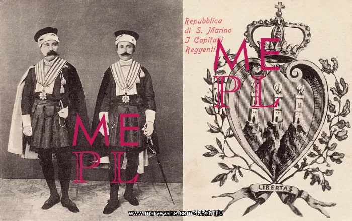 : San Marino - Two guards in official state uniform : San Marino - Two guards in official state uniform