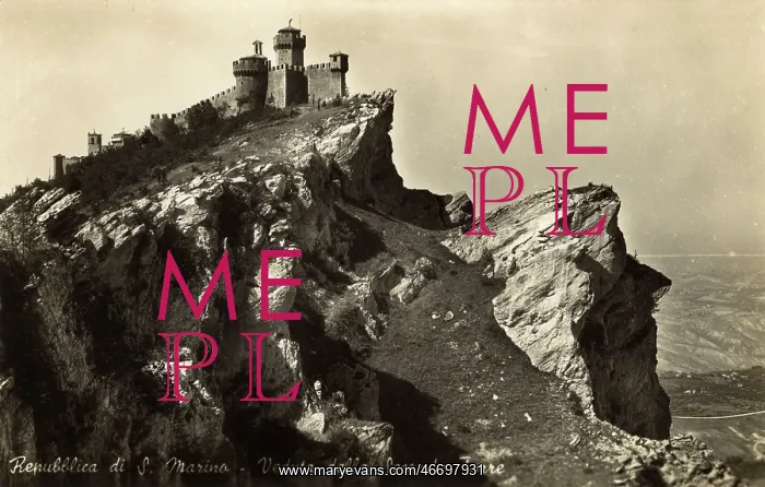 : San Marino - The Second Tower and Castle Walls : San Marino - The Second Tower and Castle Walls