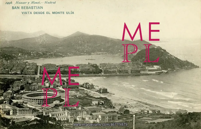 : San Sebastian, Bay of Biscay, Basque County, Spain : San Sebastian, Bay of Biscay, Basque County, Spain