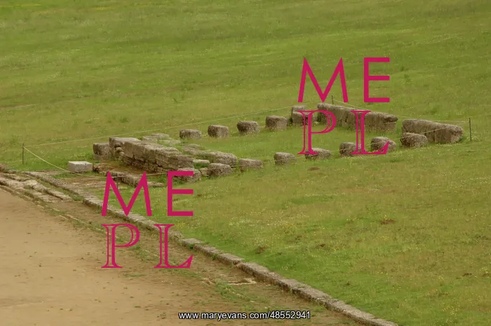 : Sanctuary of Olympia. The ancient olympic Stadium. The exedr : Sanctuary of Olympia. The ancient olympic Stadium. The exedr