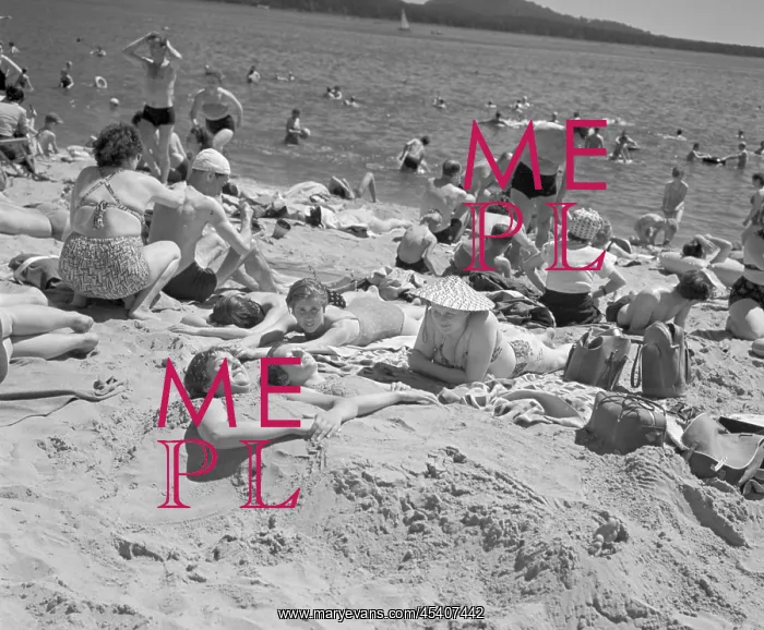 : Sand beach - sunbathers : Sand beach - sunbathers