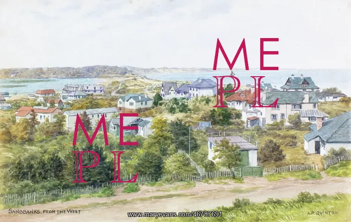 : Sandbanks, Dorset, viewed from the west : Sandbanks, Dorset, viewed from the west