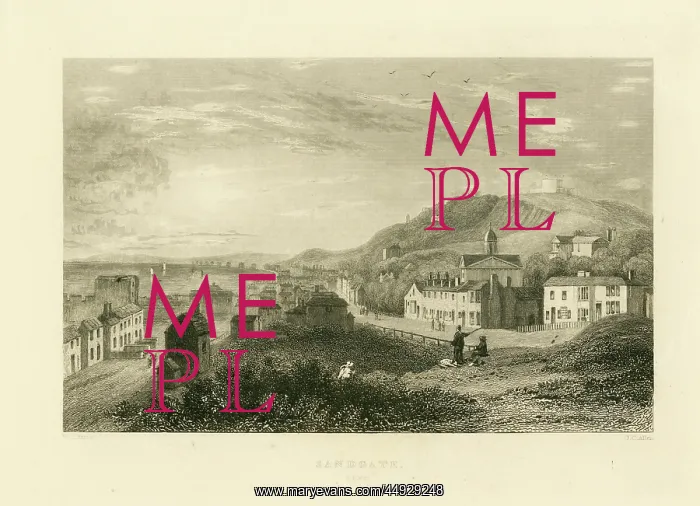 : Sandgate, Kent, with the new Chapel : Sandgate, Kent, with the new Chapel