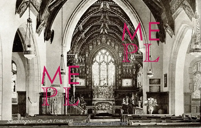  : Sandringham Church interior, Norfolk