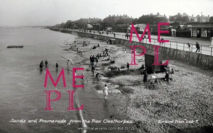 : Sands and Promenade from the Pier, Cleethorpes : Sands and Promenade from the Pier, Cleethorpes
