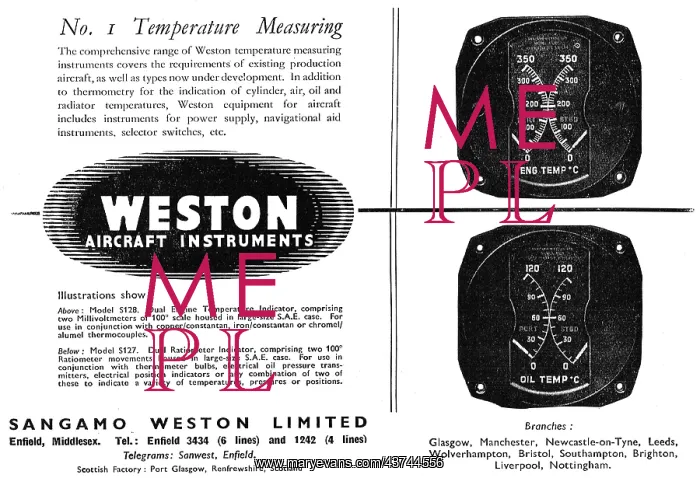 : Sangamo Weston. Weston Aircraft : Sangamo Weston. Weston Aircraft