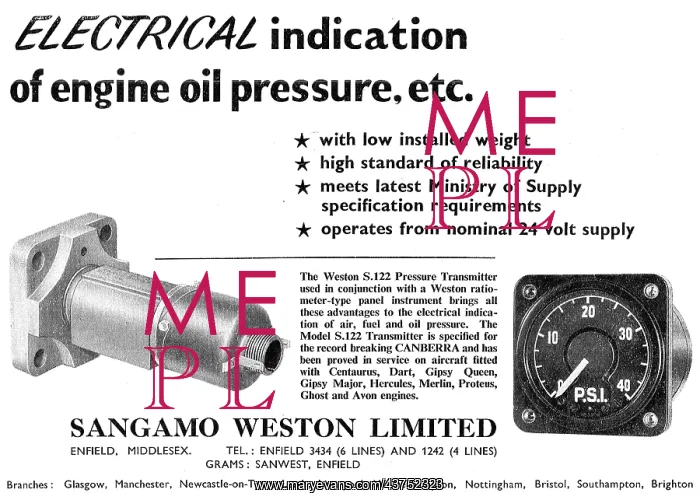 : Sangamo Weston. Weston Aircraft : Sangamo Weston. Weston Aircraft