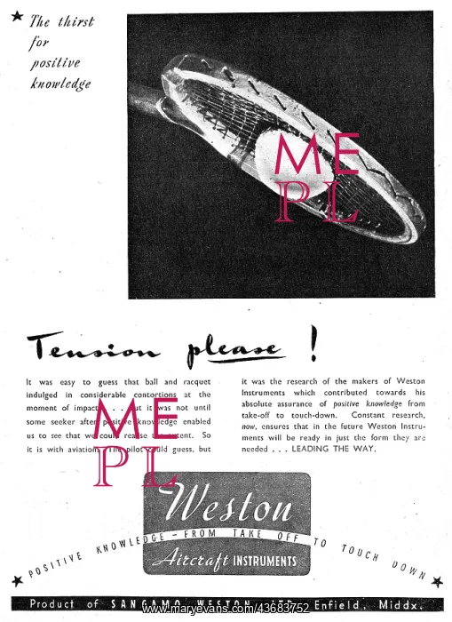 : Sangamo Weston. Weston Aircraft Instruments : Sangamo Weston. Weston Aircraft Instruments