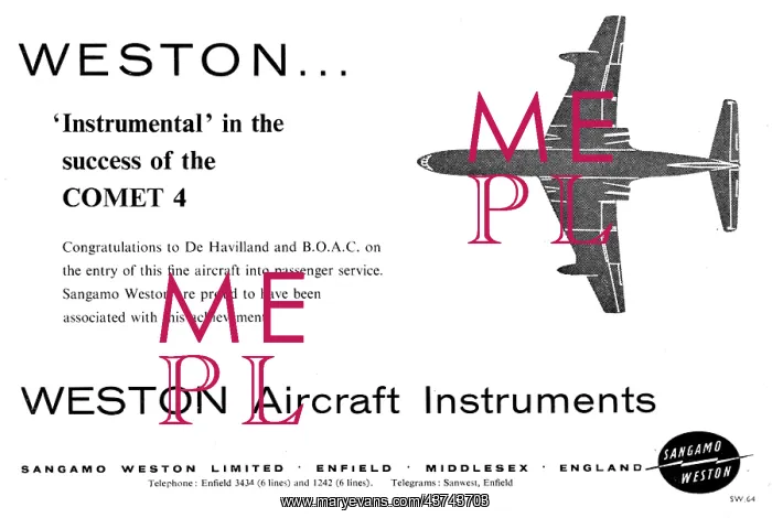 : Sangamo Weston. Weston Aircraft Instruments : Sangamo Weston. Weston Aircraft Instruments