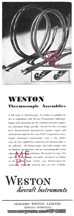 : Sangamo Weston. Weston Aircraft Instruments & Assemblies : Sangamo Weston. Weston Aircraft Instruments & Assemblies