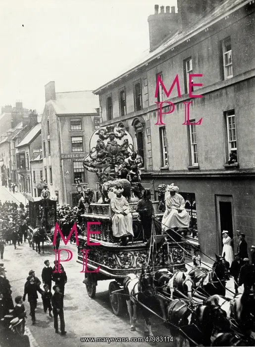 : Sanger's Circus visiting Haverfordwest, South Wales : Sanger's Circus visiting Haverfordwest, South Wales