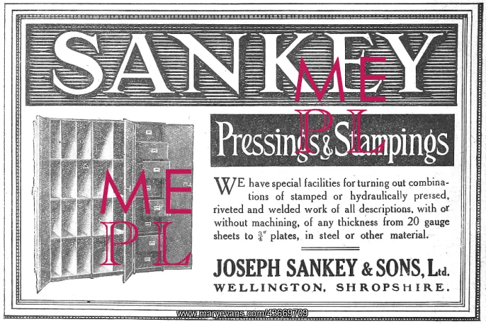 : Sankey Pressings & Stampings : Sankey Pressings & Stampings