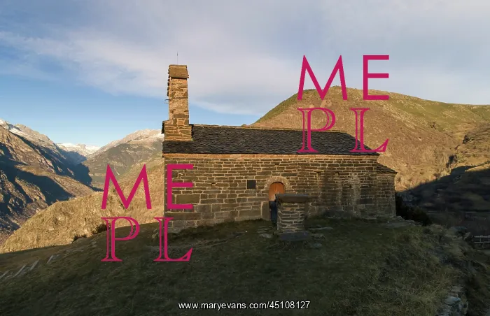 : Sant Quirc de Durro chapel, Durro, Lleida, Catalonia, Spain : Sant Quirc de Durro chapel, Durro, Lleida, Catalonia, Spain