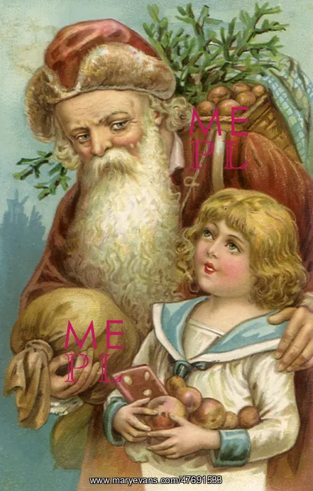  : Santa Accompanies Child