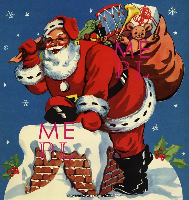  : Santa and Bag of Toys