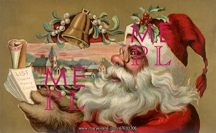 : Santa Claus Checking His List : Santa Claus Checking His List
