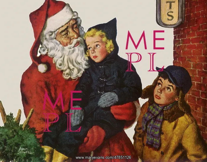  : Santa Comforts Girl