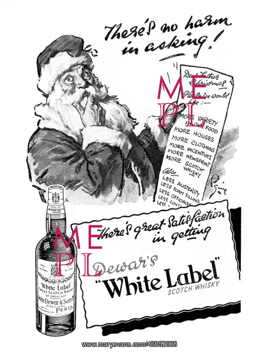 : Santa in Dewar's White Label advert : Santa in Dewar's White Label advert