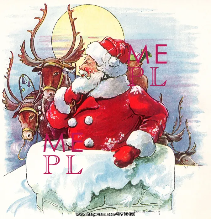  : Santa Entering Chimney