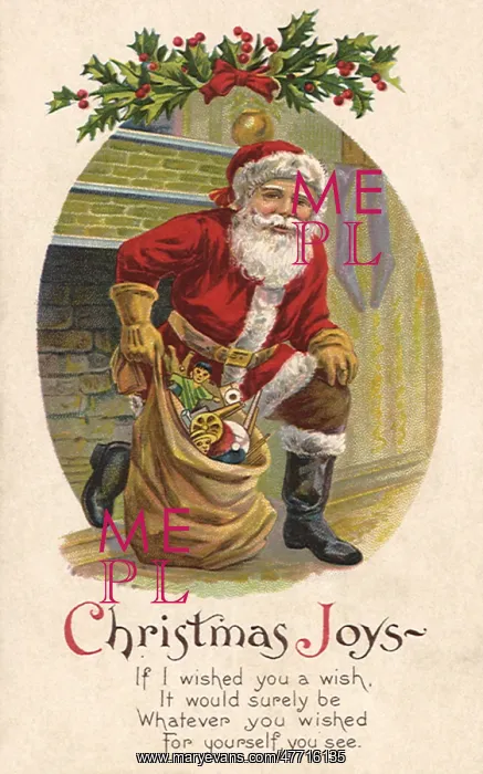  : Santa by Fireplace