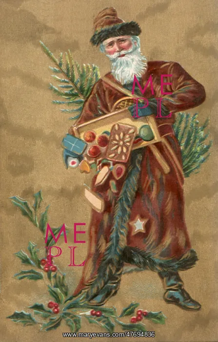  : Santa with Fruit Crate