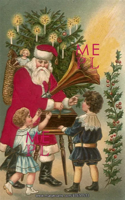  : Santa with Gramaphone