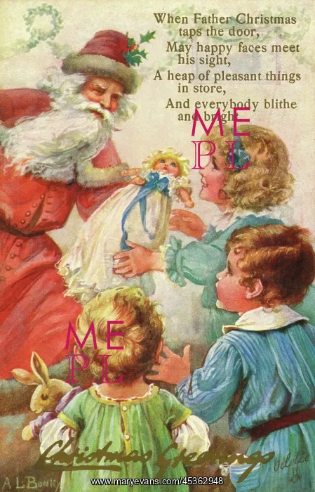: Santa handing out gifts : Santa handing out gifts