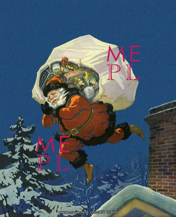 : Santa Leaping from Roof