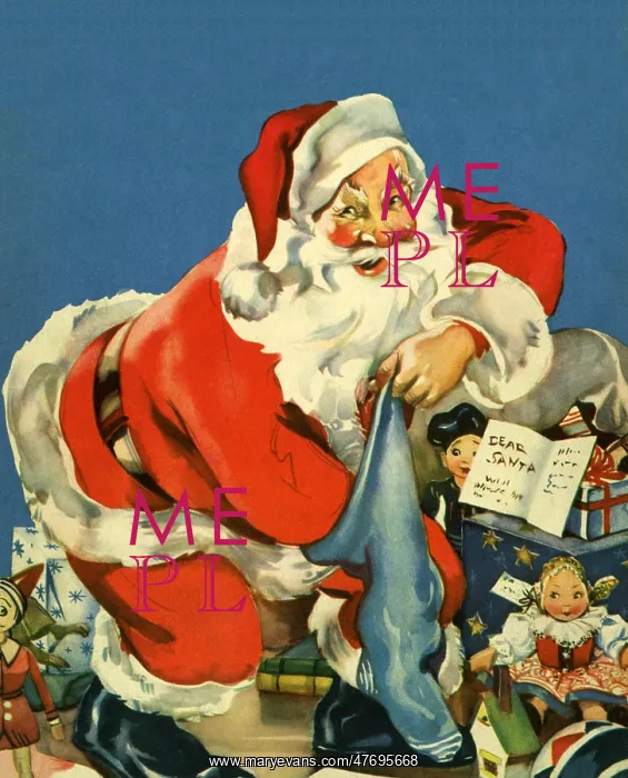  : Santa Leaving Toys